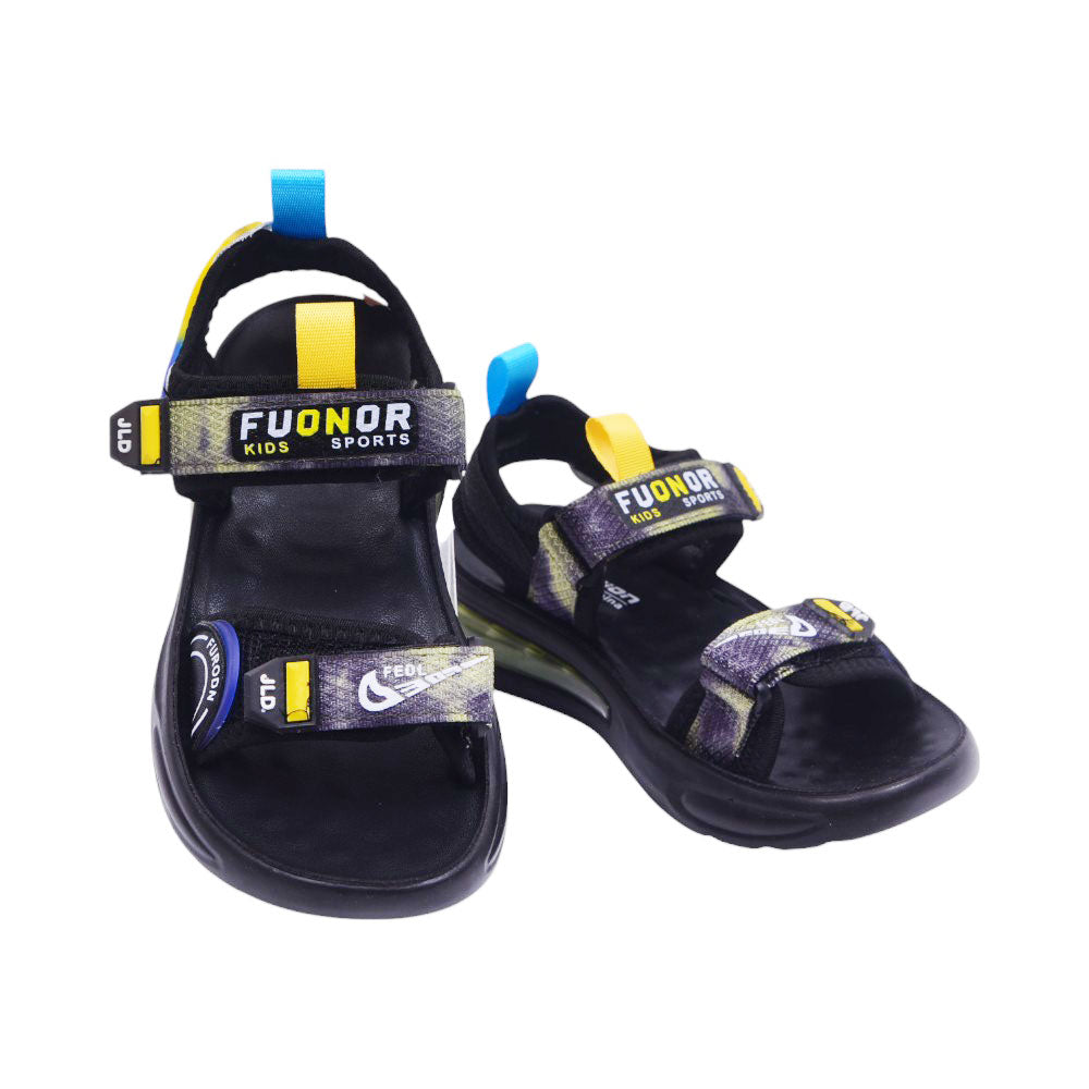 BOYS SANDAL 32 YELLOW-BLACK B2408 32-37 Default Title - MamasJan KidsWear
