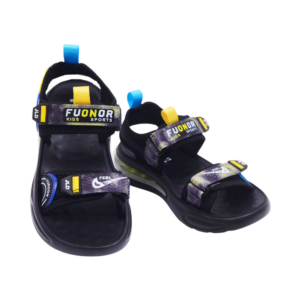 BOYS SANDAL 33 YELLOW-BLACK B2408 32-37 Default Title - MamasJan KidsWear