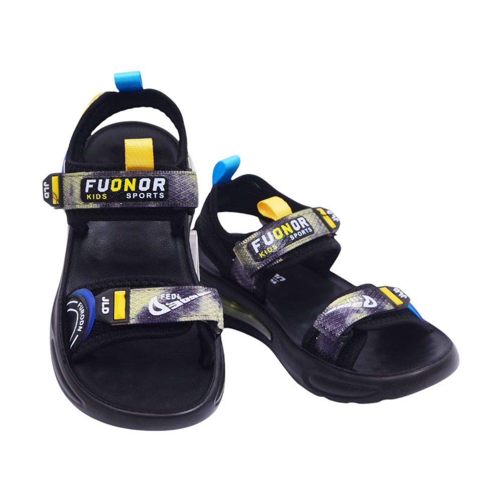 BOYS SANDAL 34 YELLOW-BLACK B2408 32-37 Default Title - MamasJan KidsWear
