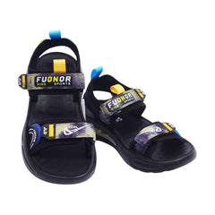 BOYS SANDAL 34 YELLOW-BLACK B2408 32-37 Default Title - MamasJan KidsWear