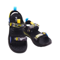 BOYS SANDAL 37 YELLOW-BLACK B2408 32-37 Default Title - MamasJan KidsWear