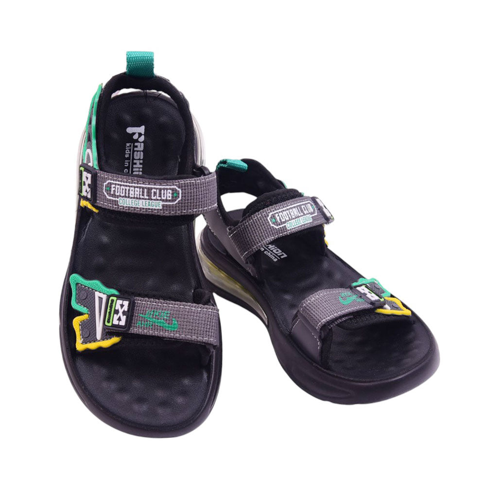 BOYS SANDAL 33 GREEN-GREY B2412 32-37 Default Title - MamasJan KidsWear