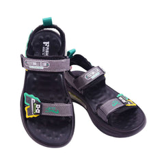 BOYS SANDAL 34 GREEN-GREY B2412 32-37 Default Title - MamasJan KidsWear