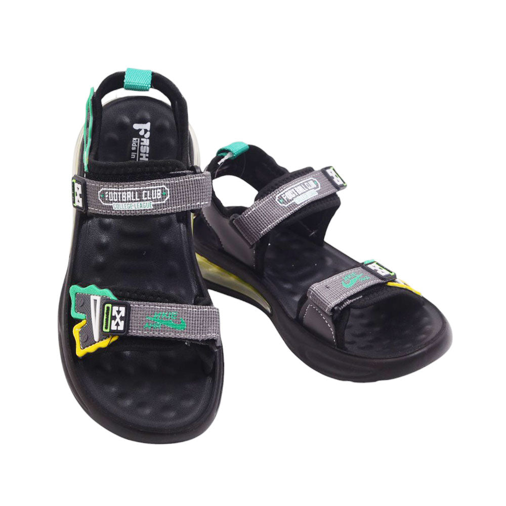 BOYS SANDAL 37 GREEN-GREY B2412 32-37 Default Title - MamasJan KidsWear