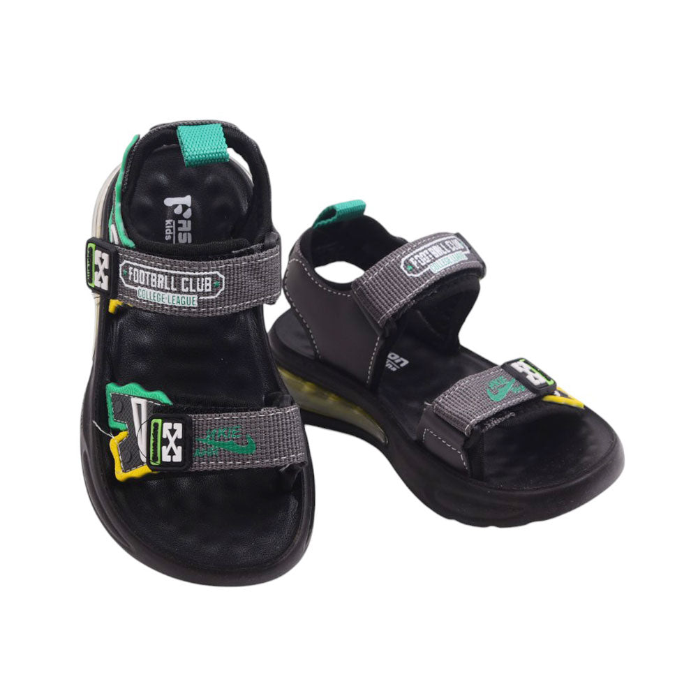BOYS SANDAL 27 GREEN-GREY A2412 27-32 Default Title - MamasJan KidsWear
