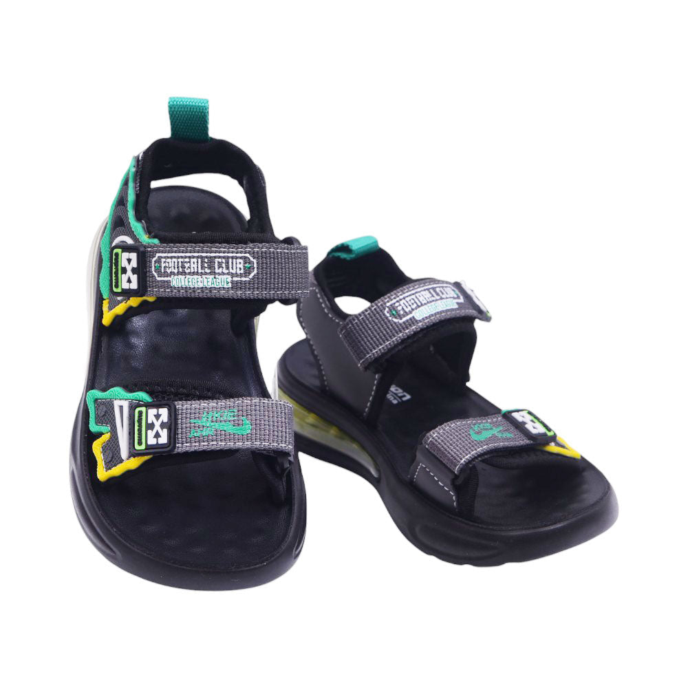 BOYS SANDAL 29 GREEN-GREY A2412 27-32 Default Title - MamasJan KidsWear