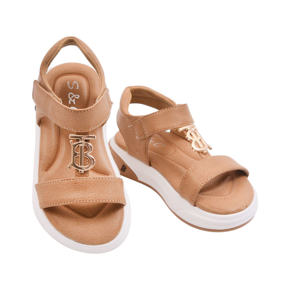 BOYS SANDAL 26 KHAKI H011 25-30 Default Title - MamasJan KidsWear