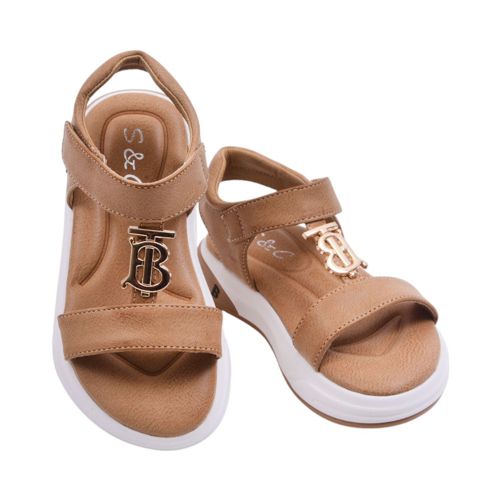 BOYS SANDAL 27 KHAKI H011 25-30 Default Title - MamasJan KidsWear