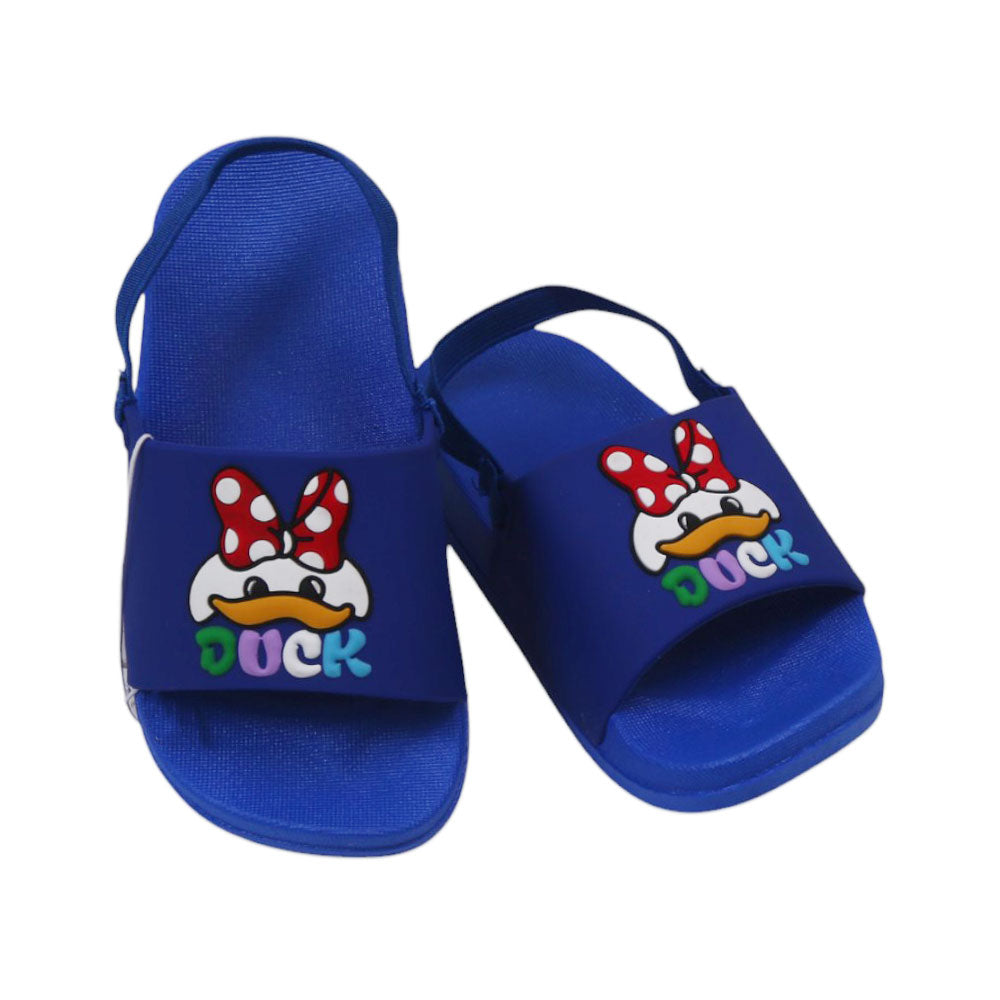 BOYS SLIPPER BACK STRAP 22-23 BLUE WY7082 18-23 Default Title - MamasJan KidsWear