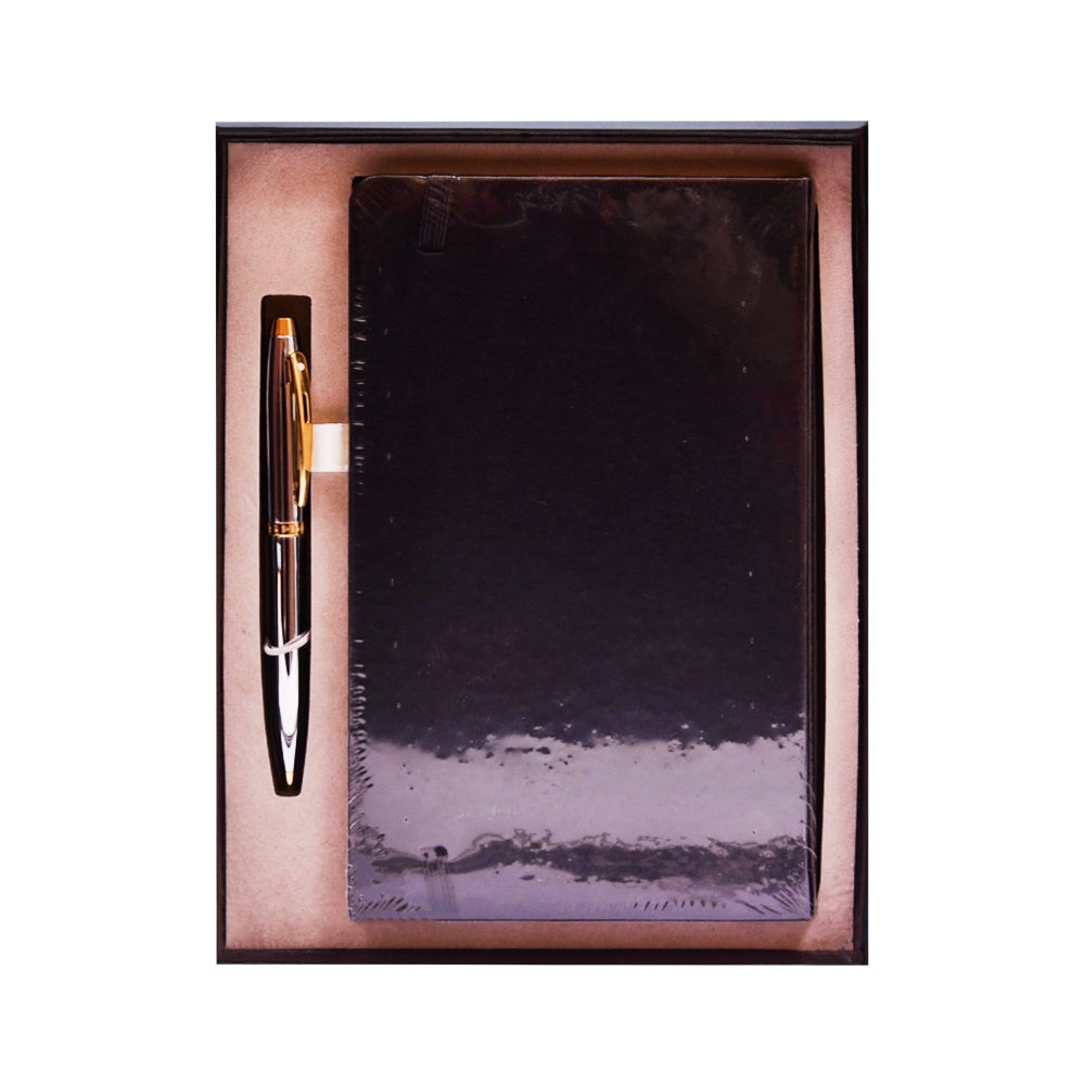SHEAFFER 9340 /BRIGHT CHROME WITH GOLD TRIM WITH A5 NOTE BOO Default Title - MamasJan Gift counter