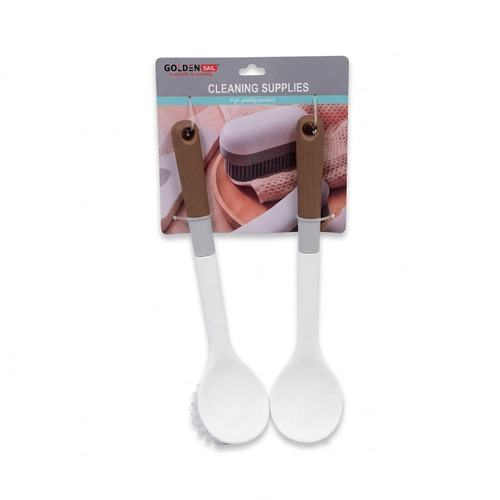 GOLDEN SAIL DISH WASHING BRUSH 2PC IR 521-255 Default Title - MamasJan Grocery Food