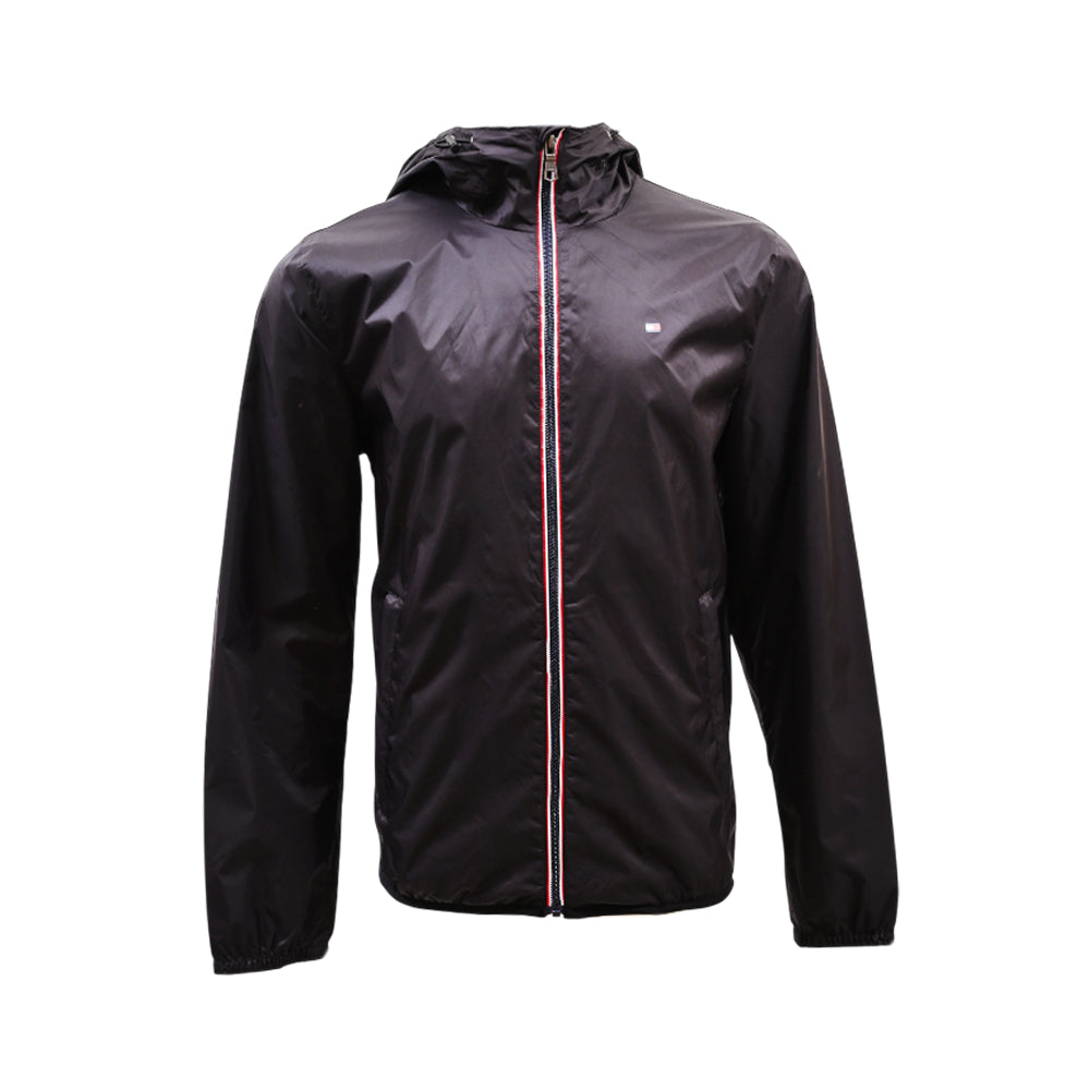 TH MEN L/S RAIN HOODIE 157AN076 BLK S (IRW) (CMSB) Default Title - MamasJan mens wear