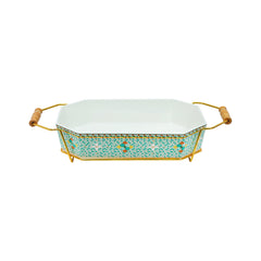 DISH WITH STAND RECTANGULAR ONE MORE IR 7125D-13.5R-D290G Default Title - MamasJan Crockery