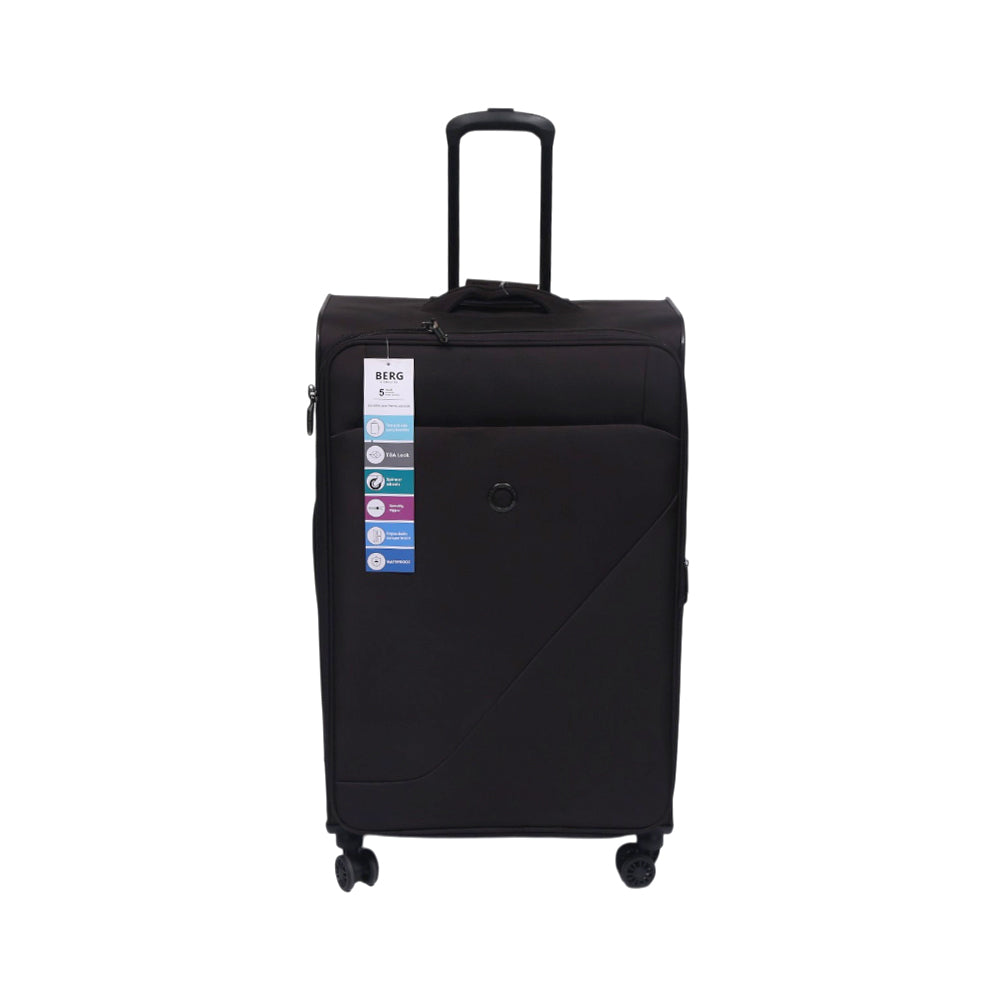BERG GERMAN TROLLEY CASE DESTINATION BLACK 28 INCH Default Title - MamasJan Luggage