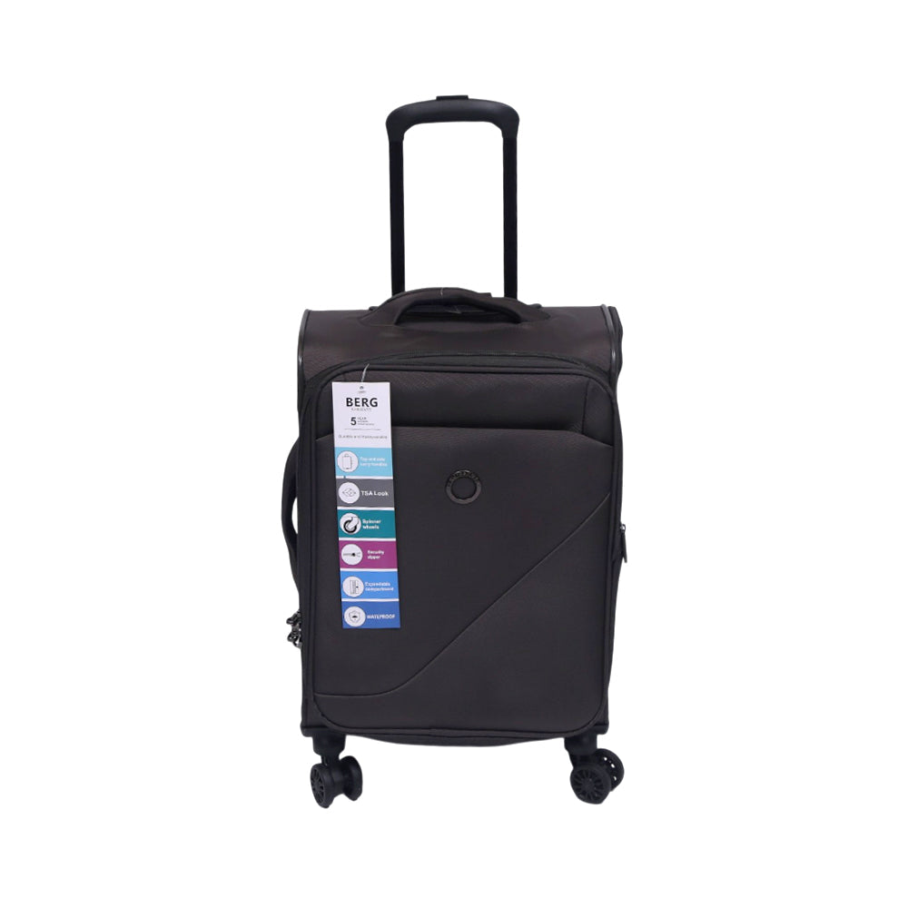BERG GERMAN TROLLEY CASE DESTINATION GREY 20 INCH Default Title - MamasJan Luggage