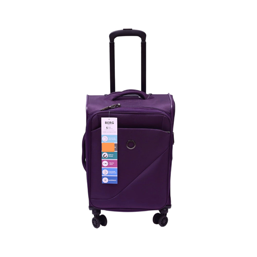 BERG GERMAN TROLLEY CASE DESTINATION PURPLE 20 INCH Default Title - MamasJan Luggage