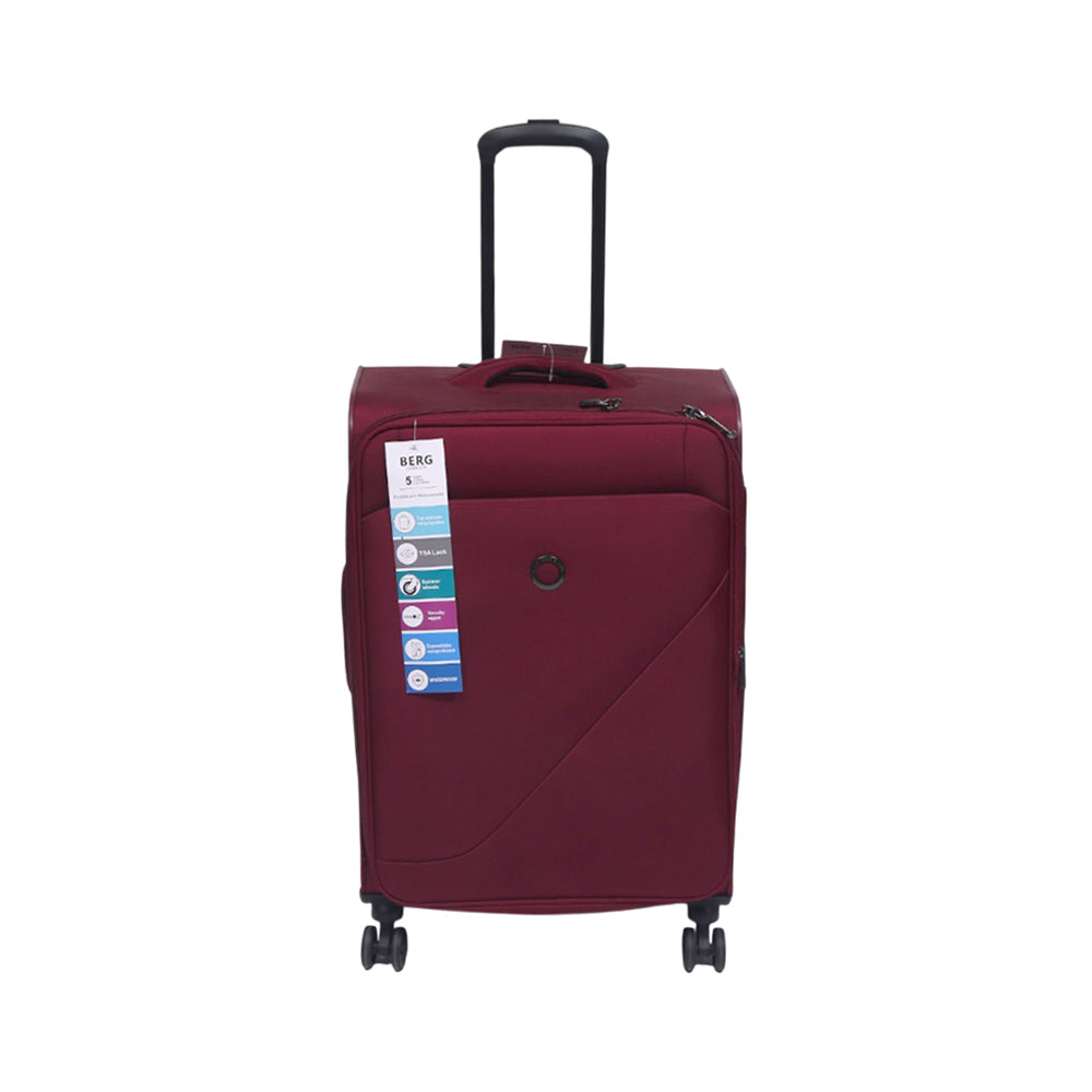 BERG GERMAN TROLLEY CASE DESTINATION RED 24 INCH Default Title - MamasJan Luggage