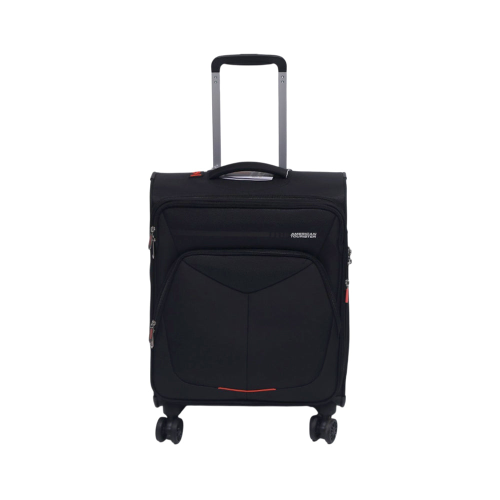 AMERICAN TOURISTER TROLLEY CASE SUMMER FUNK BLACK 20 INCH Default Title - MamasJan Luggage