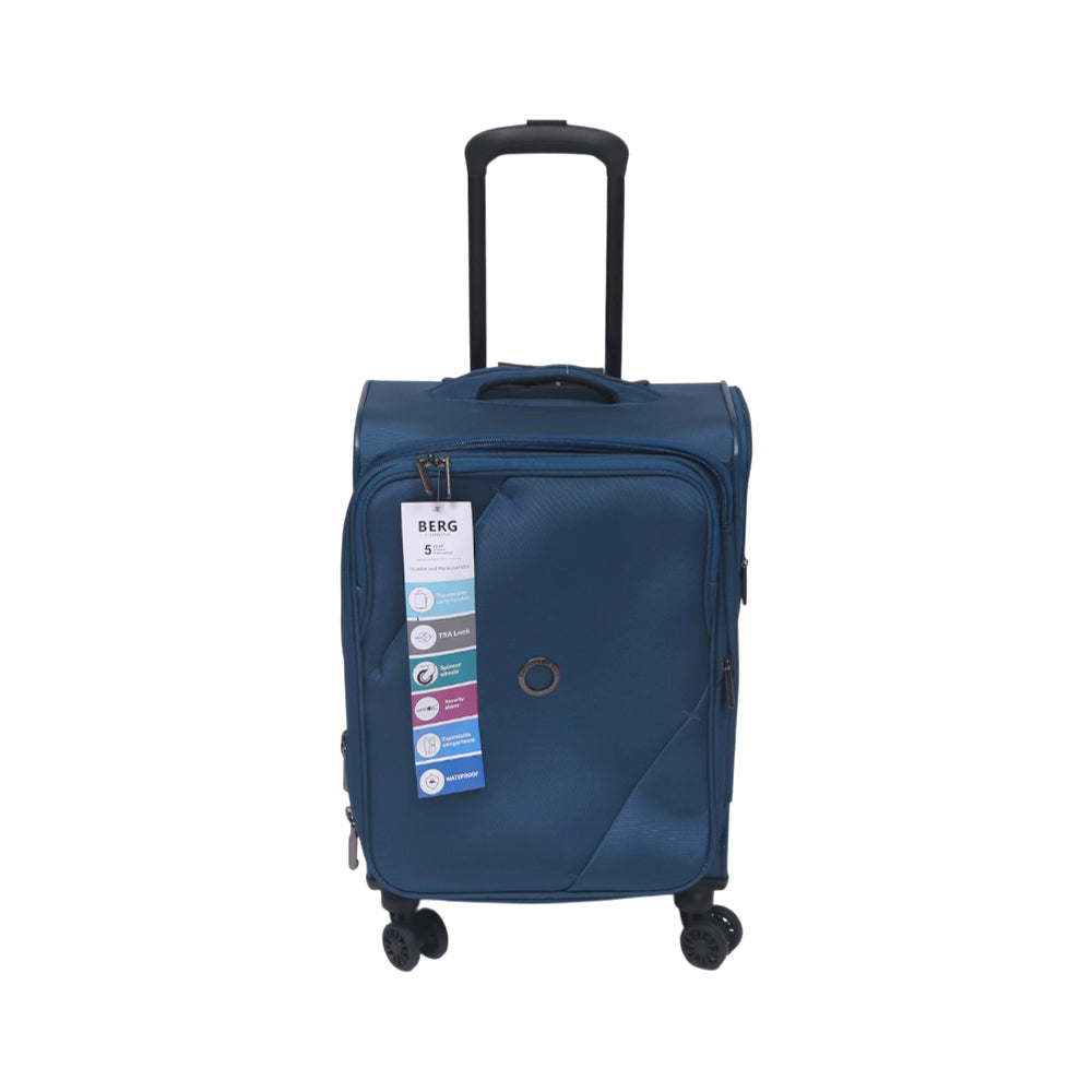 BERG GERMAN TROLLEY CASE MARINGA BLUE 20 INCH Default Title - MamasJan Luggage