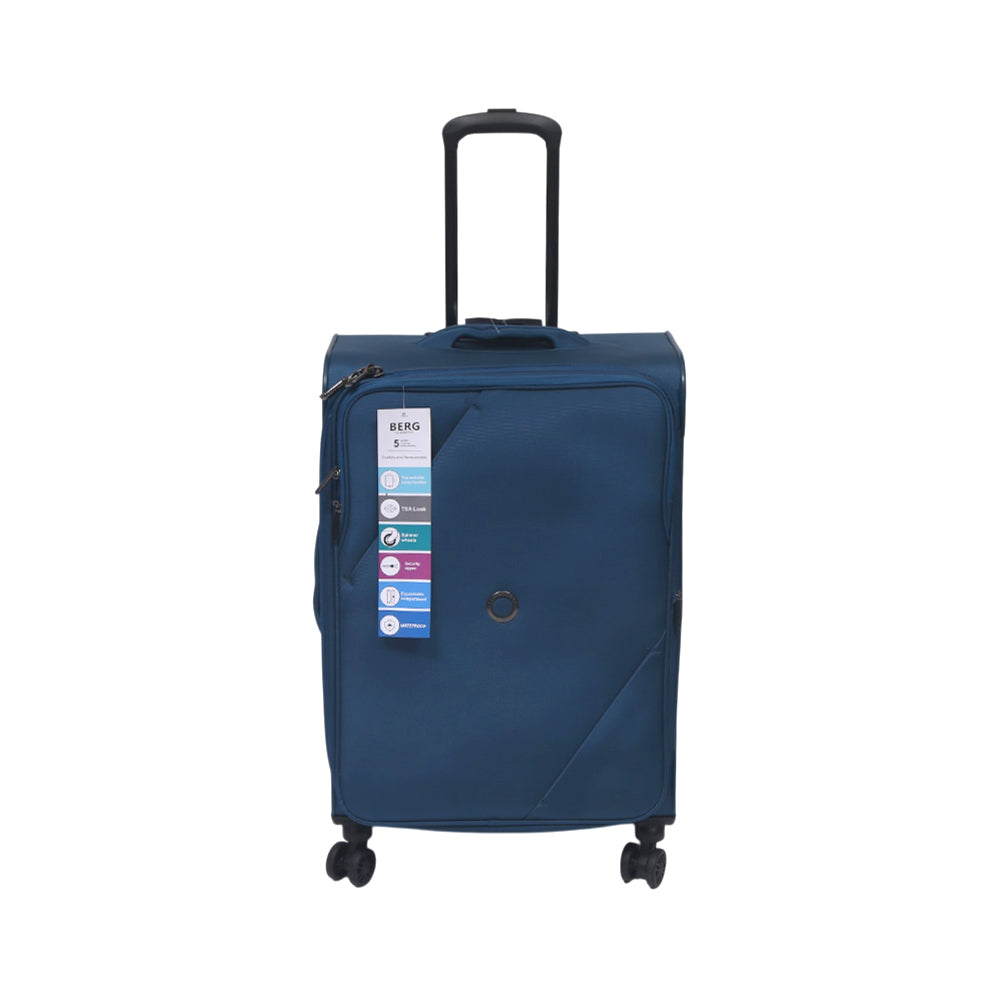 BERG GERMAN TROLLEY CASE MARINGA BLUE 24 INCH Default Title - MamasJan Luggage