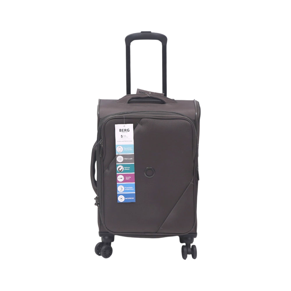 BERG GERMAN TROLLEY CASE MARINGA GREY 20 INCH Default Title - MamasJan Luggage