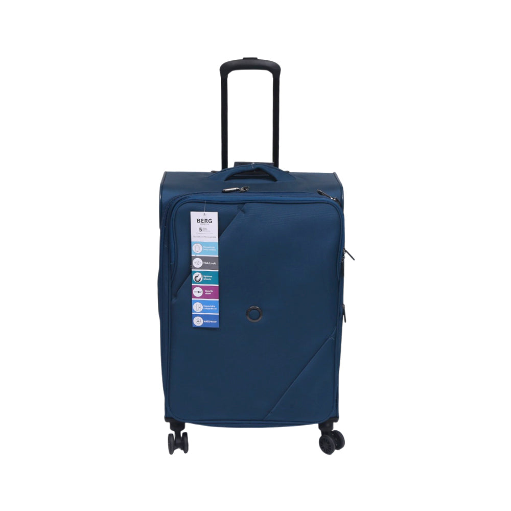 BERG GERMAN TROLLEY CASE MARINGA GREY BLUE 24 INCH Default Title - MamasJan Luggage