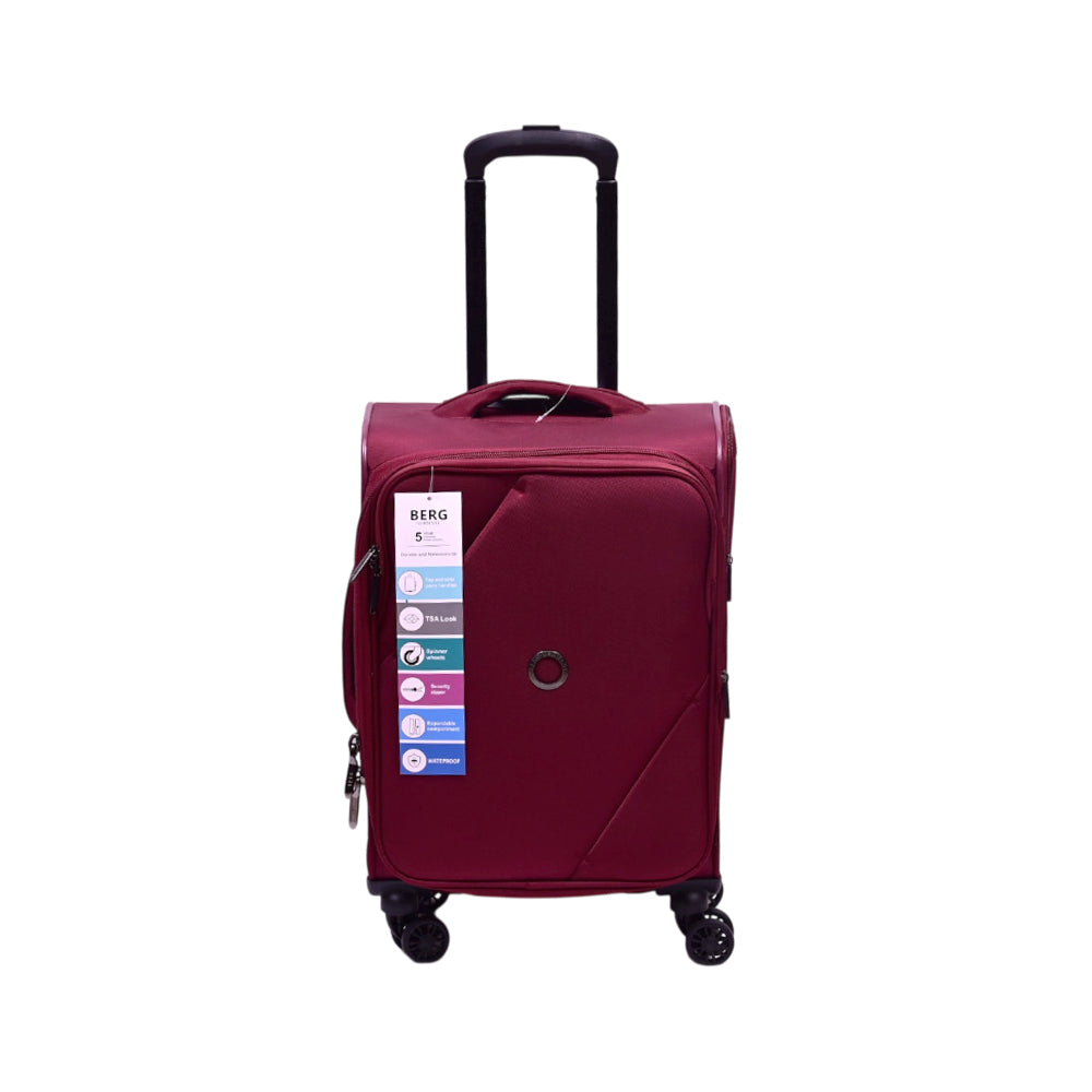 BERG GERMAN TROLLEY CASE MARINGA RED 20 INCH Default Title - MamasJan Luggage