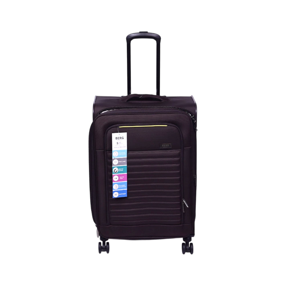 BERG GERMAN TROLLEY CASE NG BROWN 24 INCH Default Title - MamasJan Luggage