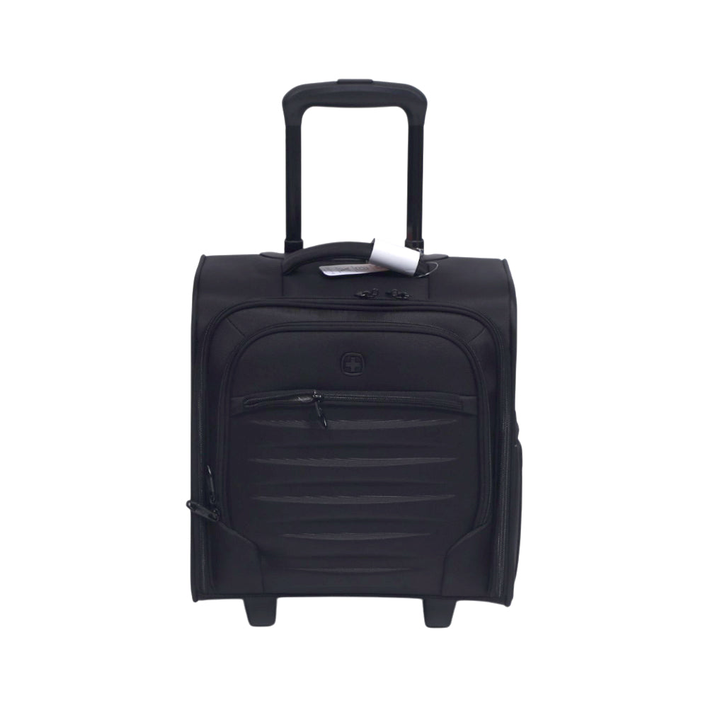 SWISS GEAR TROLLEY CASE CHECK LITE CREW BAG BLACK 16 INCH Default Title - MamasJan Luggage