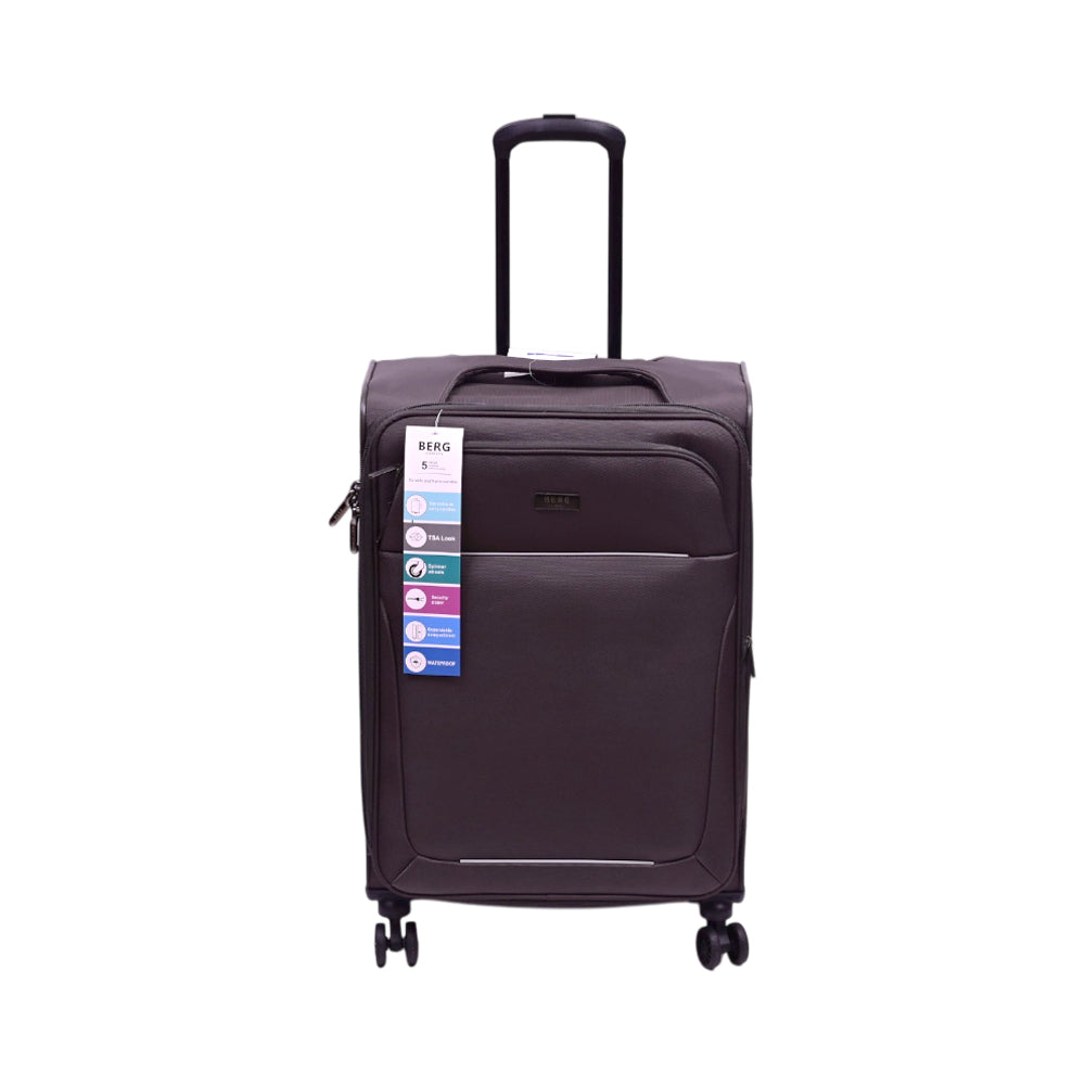 BERG GERMAN TROLLEY CASE SALMON GREY 24 INCH Default Title - MamasJan Luggage
