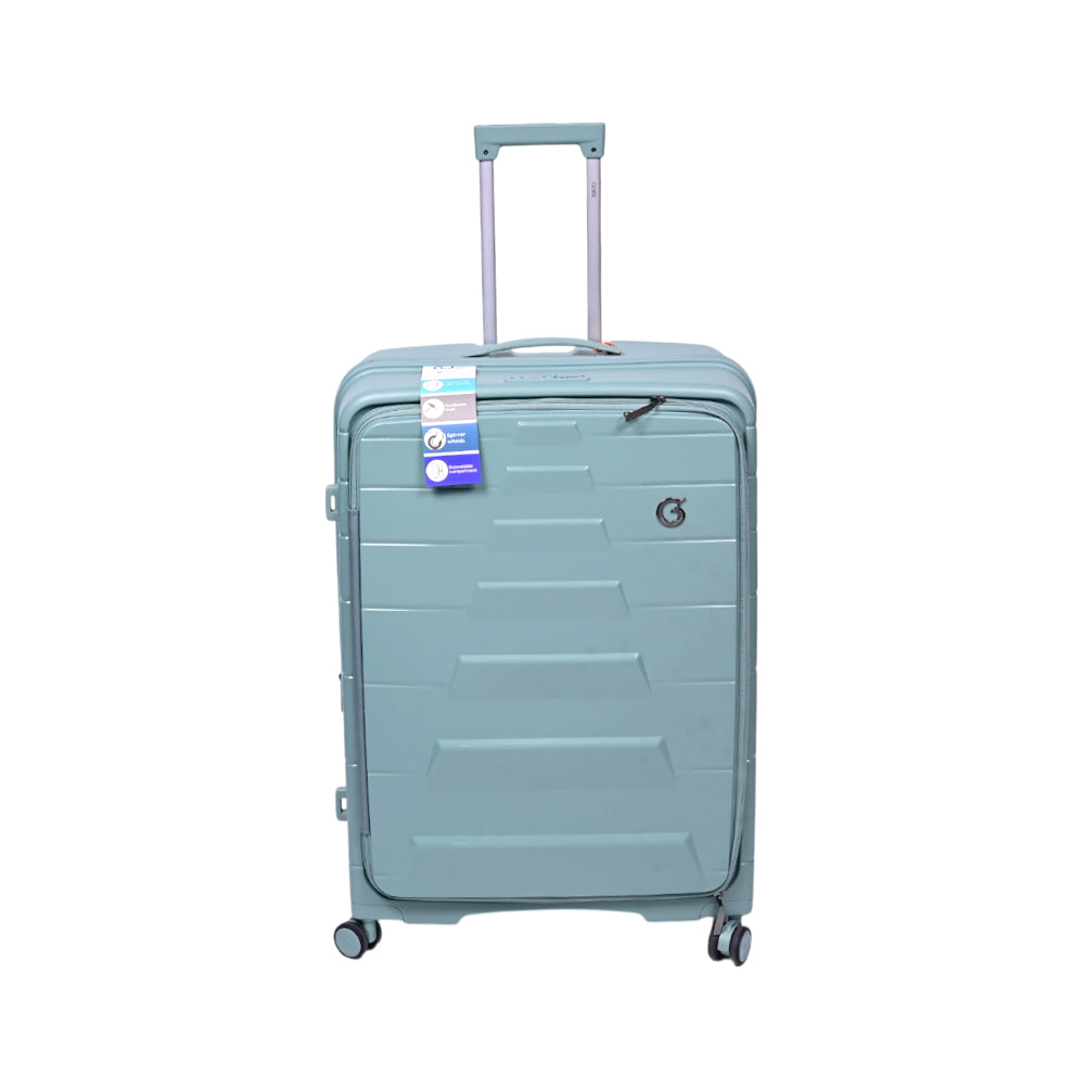 GOBY LONDON TROLLY CASE EUAN GREEN 28 INCH Default Title - MamasJan Luggage
