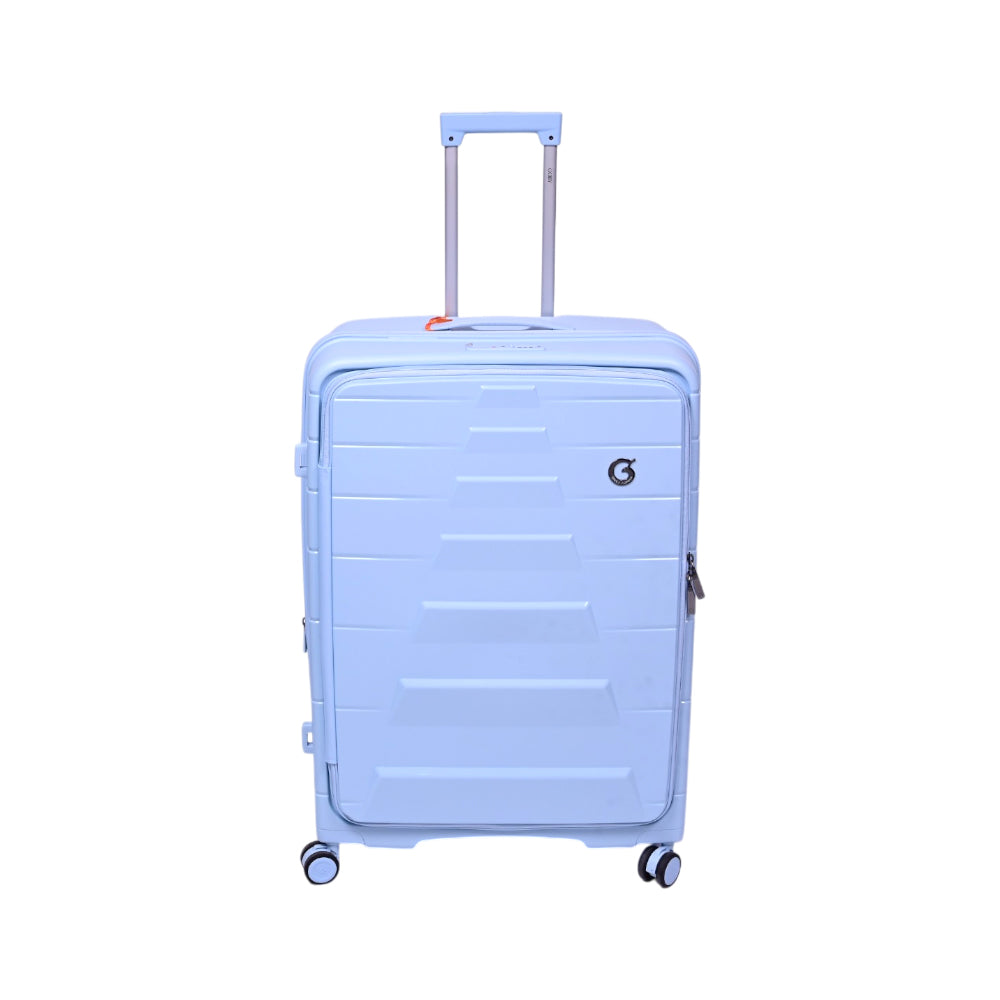 GOBY LONDON TROLLY CASE EUAN BLUE 28 INCH Default Title - MamasJan Luggage