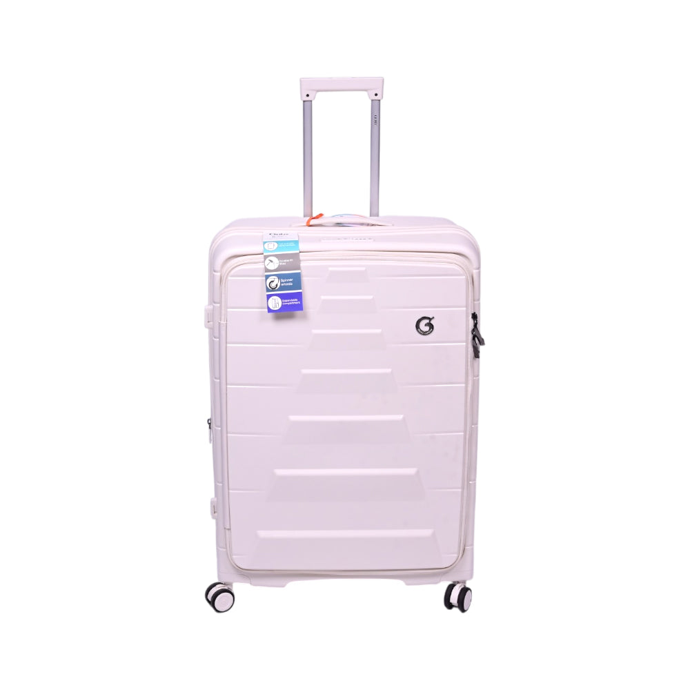 GOBY LONDON TROLLY CASE EUAN WHITE 28 INCH Default Title - MamasJan Luggage