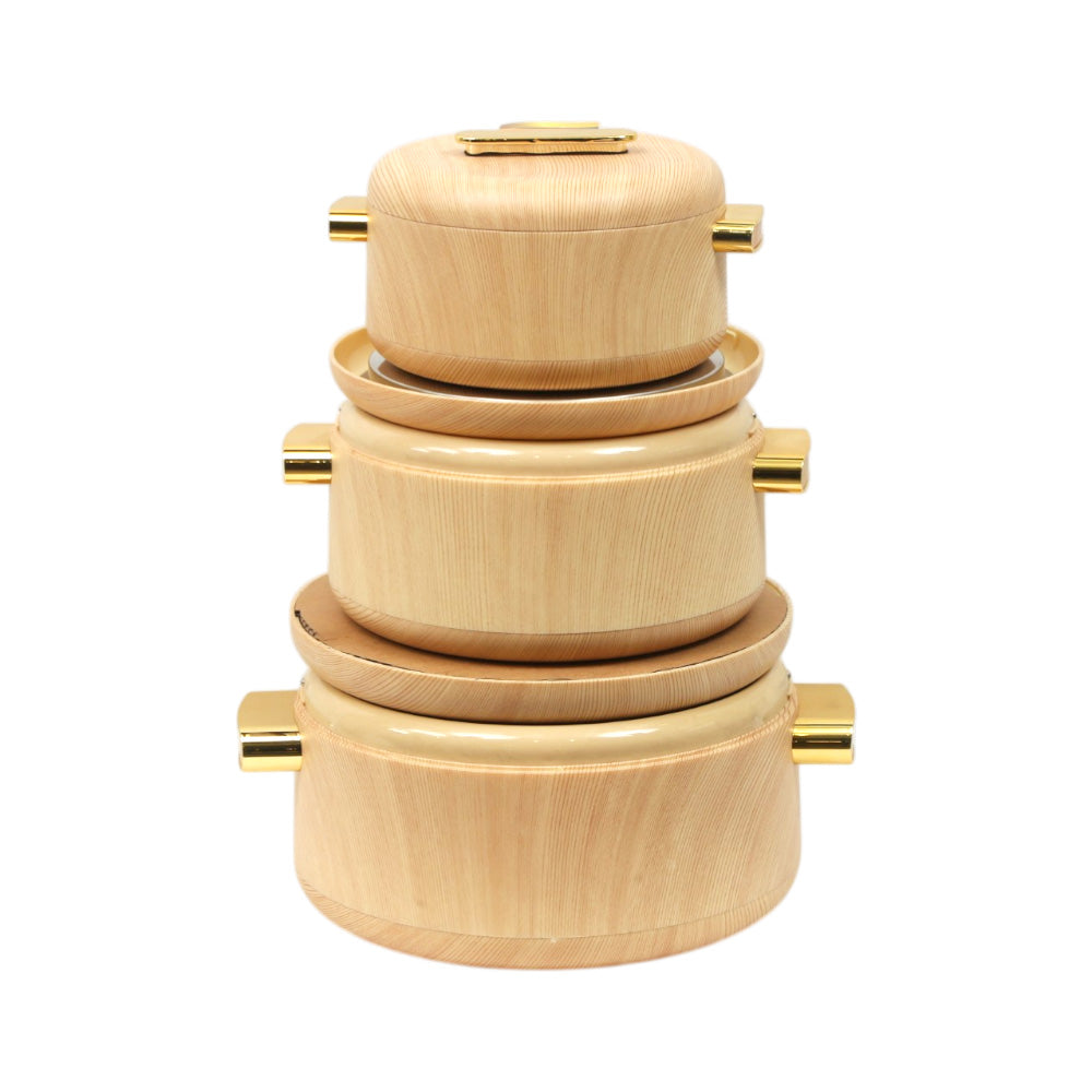 HOT POT SET 3PC FOREVER GOLD EB9135T MARBLE LIGHT WOOD Default Title - MamasJan Crockery