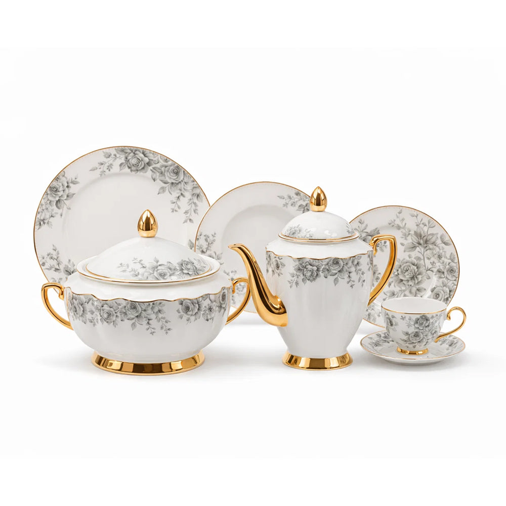 DINNER SET 89PC MORE & MORE DS20A056 Default Title - MamasJan Crockery