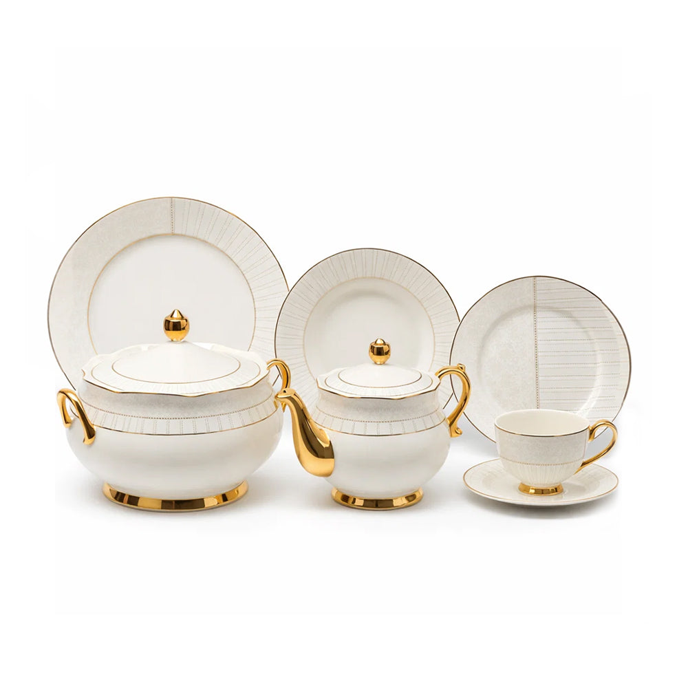 DINNER SET 89PC MORE & MORE DS23A159 Default Title - MamasJan Crockery