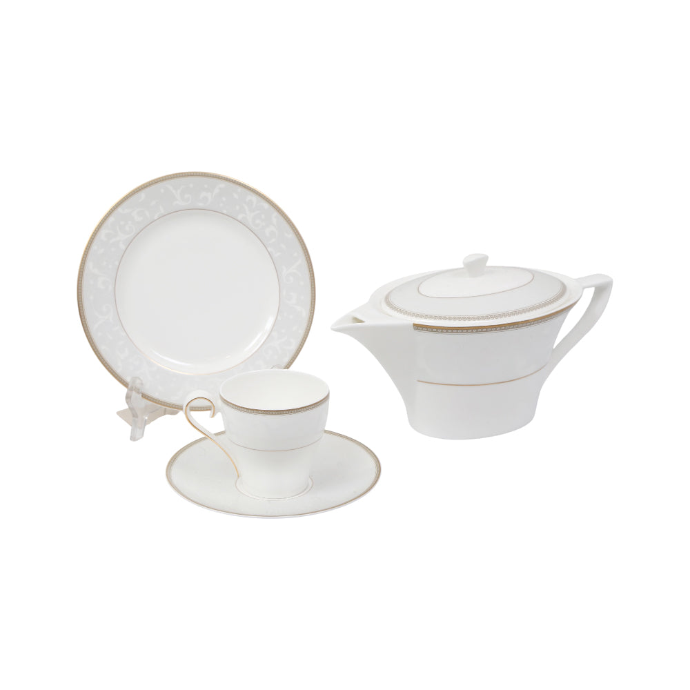 TEA SET 24PC HANKOOK FINE BONE CHINA KOREA B Default Title - MamasJan Crockery