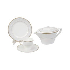 TEA SET 24PC HANKOOK FINE BONE CHINA KOREA B Default Title - MamasJan Crockery