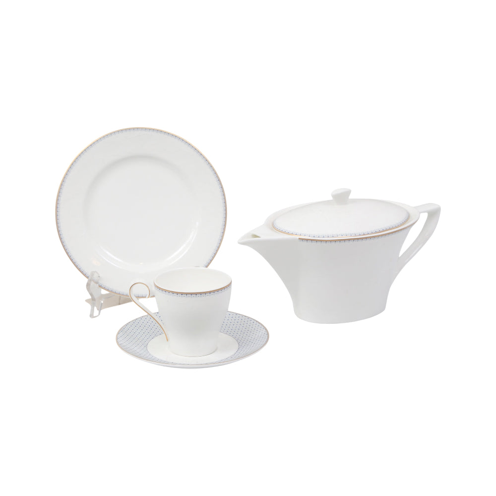 TEA SET 24PC HANKOOK FINE BONE CHINA KOREA D Default Title - MamasJan Crockery