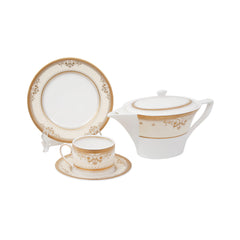 TEA SET 24PC HANKOOK FINE BONE CHINA KOREA F Default Title - MamasJan Crockery