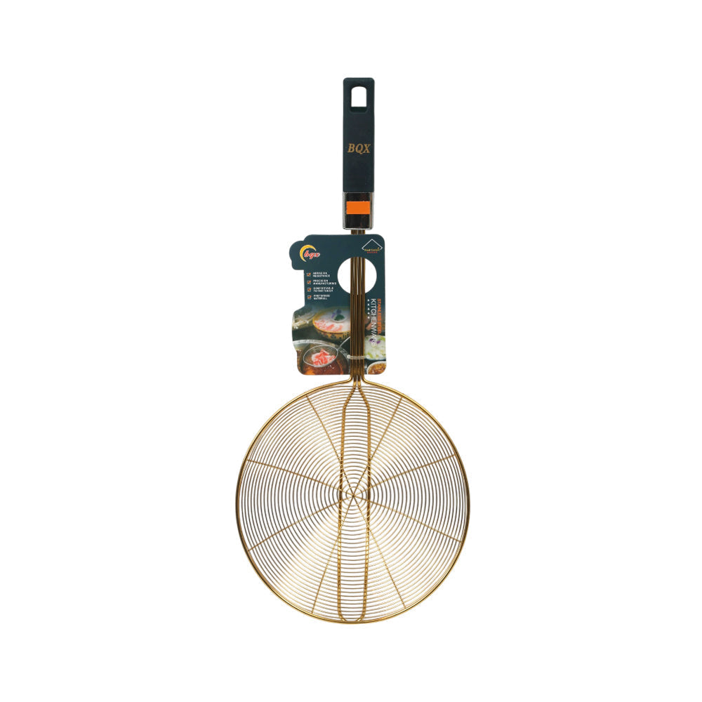 FRY STRAINER ROUND 20 CM GOLDEN LY34088 ZIK Default Title - MamasJan Crockery