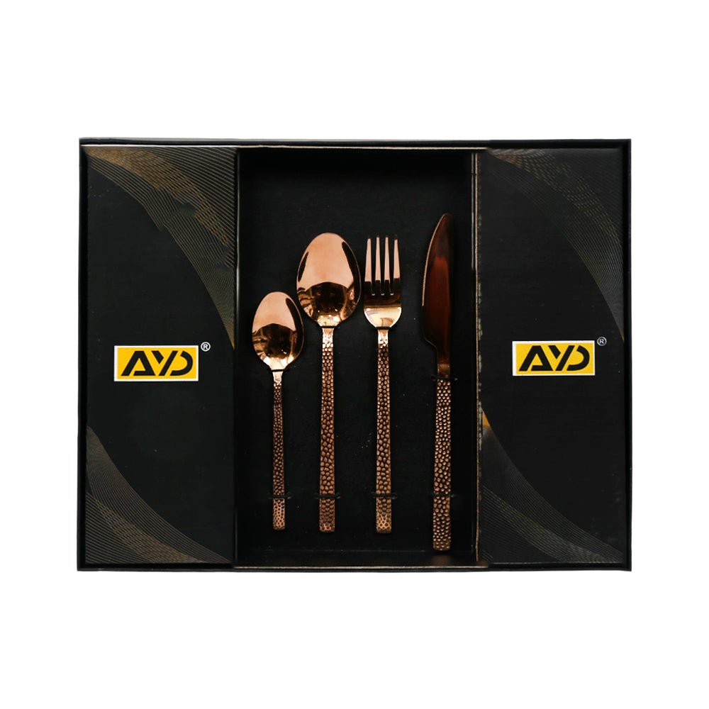 CUTLERY SET 24PC AYD 16919-4 COPPER ST Default Title - MamasJan Crockery