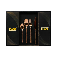 CUTLERY SET 24PC AYD 16919-4 COPPER ST Default Title - MamasJan Crockery