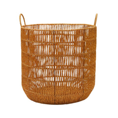 LAUNDARY BASKET LARGE CANE IR 981-27 Default Title - MamasJan Crockery