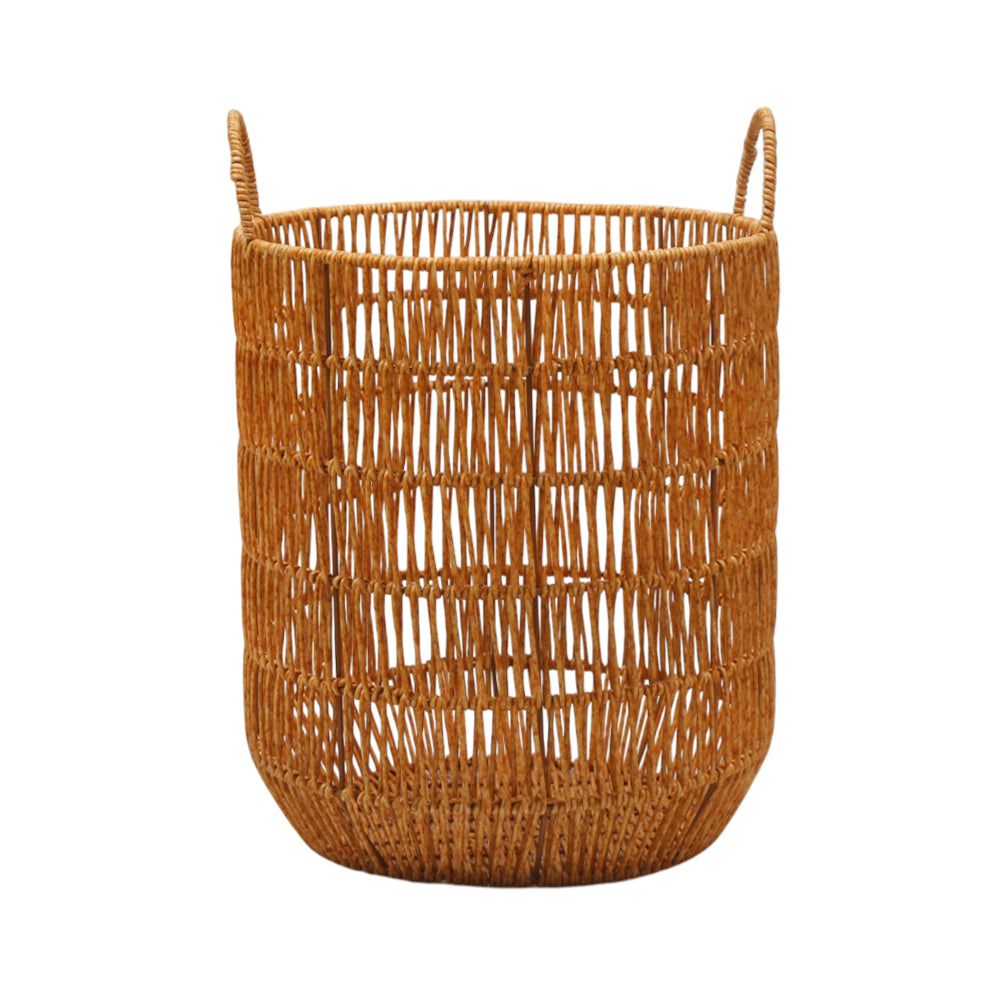 LAUNDARY BASKET SMALL CANE IR 981-27 Default Title - MamasJan Crockery