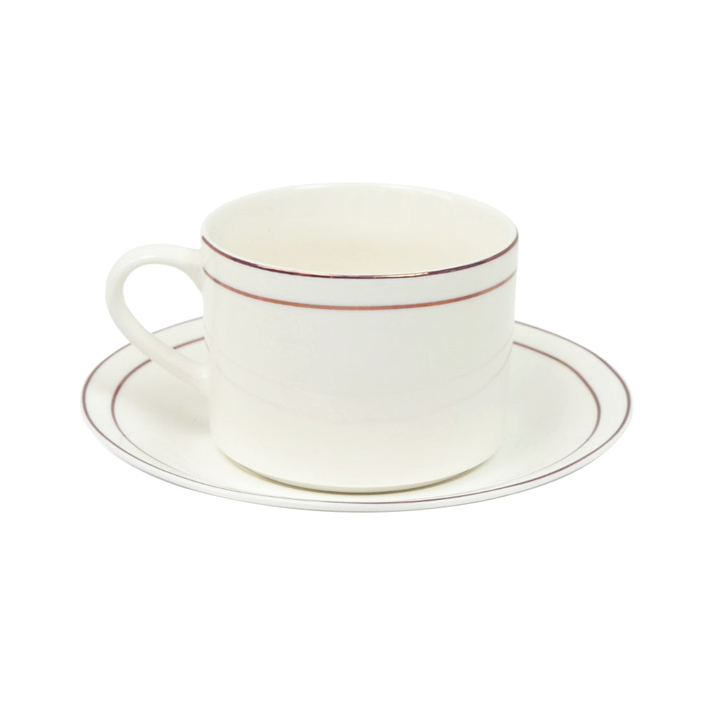 CUP & SAUCER BONE CHINA GGK-SH053B-Pack of 6 Default Title - MamasJan Crockery
