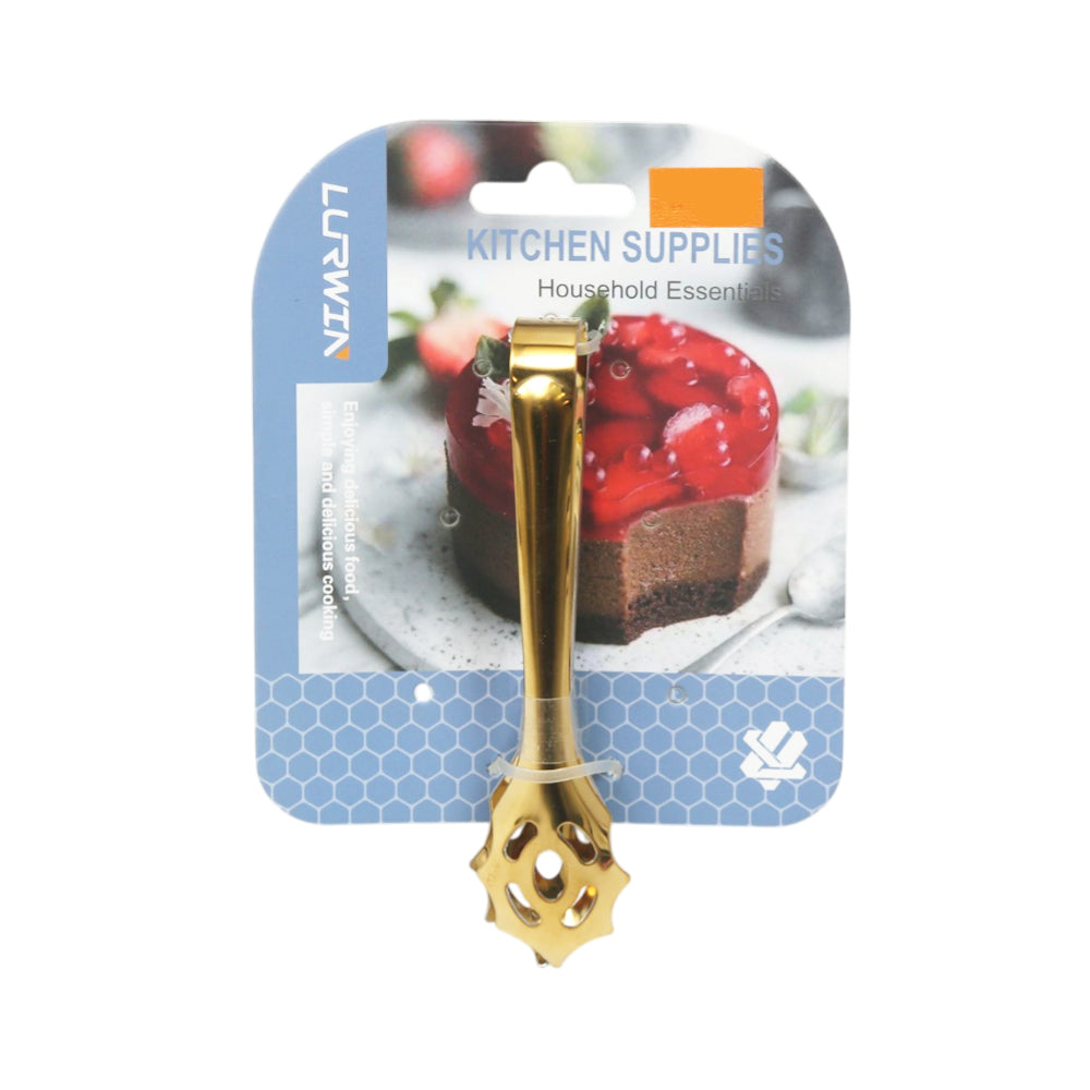 ICE TONG GOLDEN LY10038/07 Default Title - MamasJan Crockery