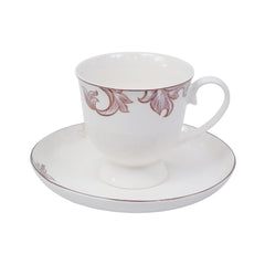 CUP & SAUCER BONE CHINA HS016 TMC (Pack of 6) Default Title - MamasJan Crockery