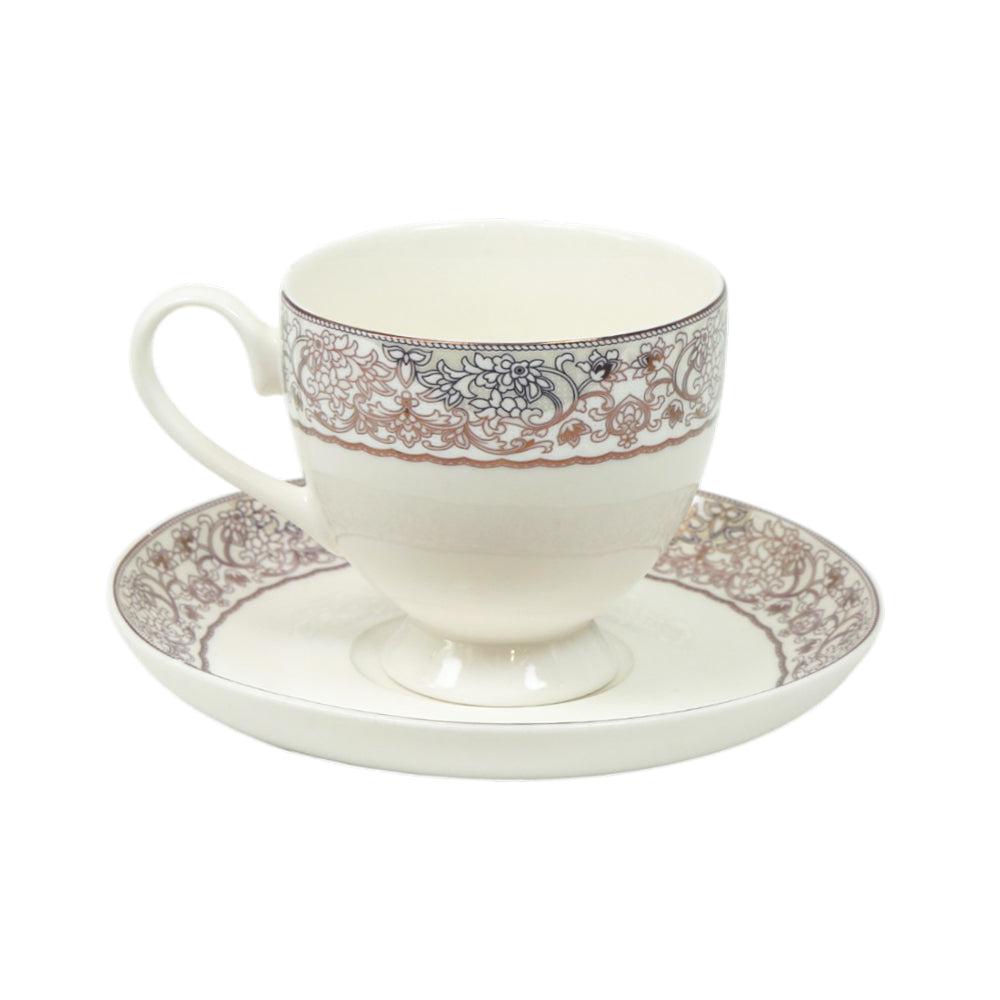 CUP & SAUCER BONE CHINA FD006 TMC (Pack of 6) Default Title - MamasJan Crockery