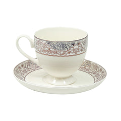 CUP & SAUCER BONE CHINA FD006 TMC (Pack of 6) Default Title - MamasJan Crockery